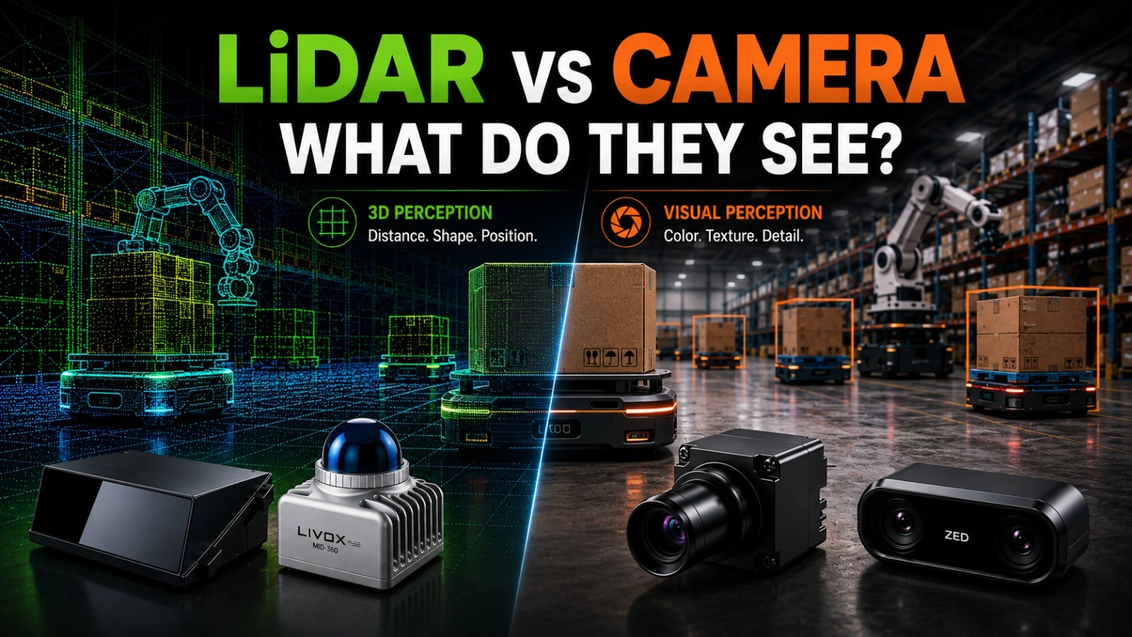 LiDAR vs. Cameras: What Does Each Sensor See?